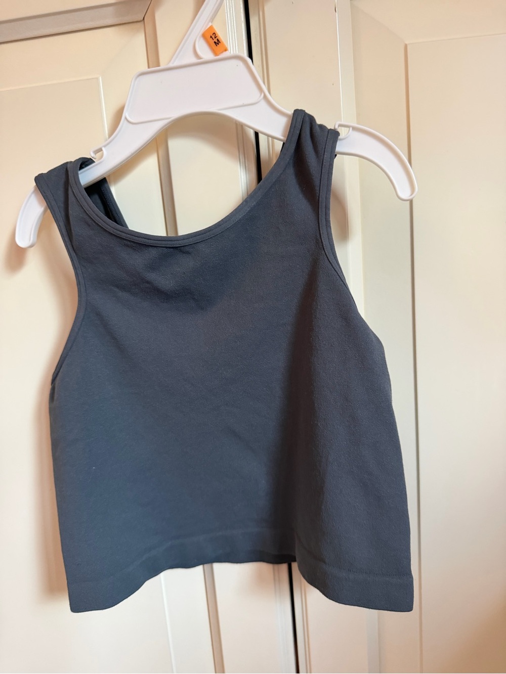 Grey Girls Stretchy Tank Top